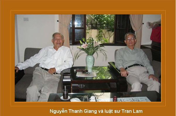 Nguyễn Thanh Giang và luật sư TRAN LAM