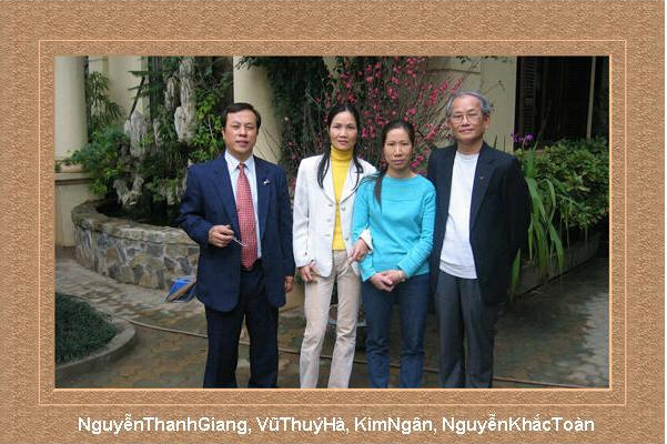 Nguyễn Thanh Giang, Vũ Thuý Hà (vợ Phạm Hồng Sơn), Kim Ngân (vợ Nguyễn Vũ Bình), Nguyễn Khắc Toàn